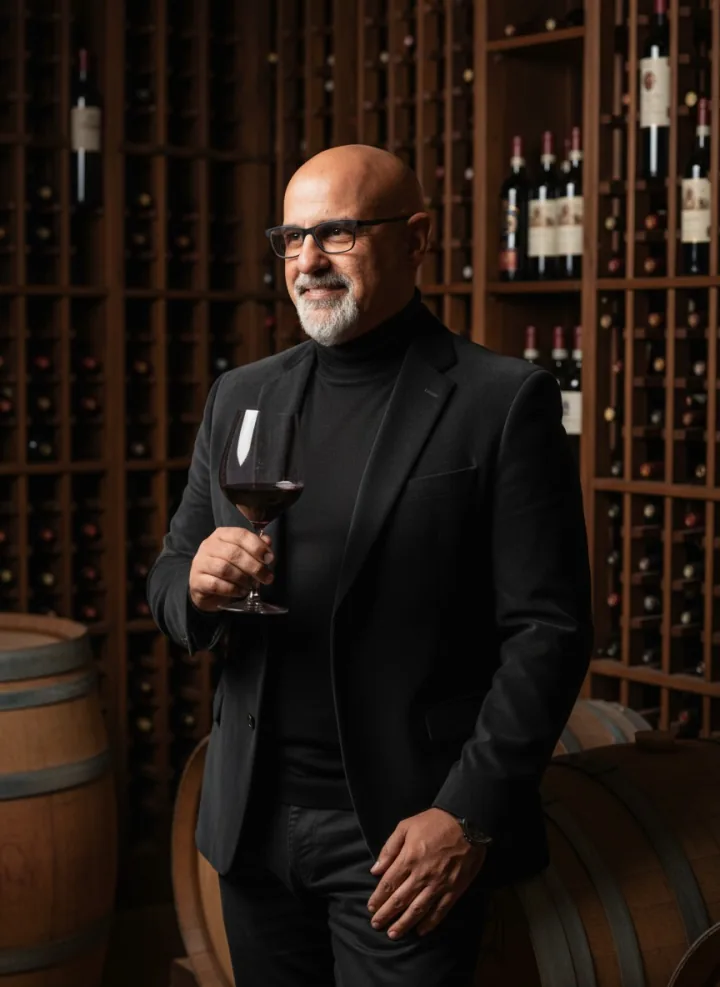 Editorial at the winery: wine tasting